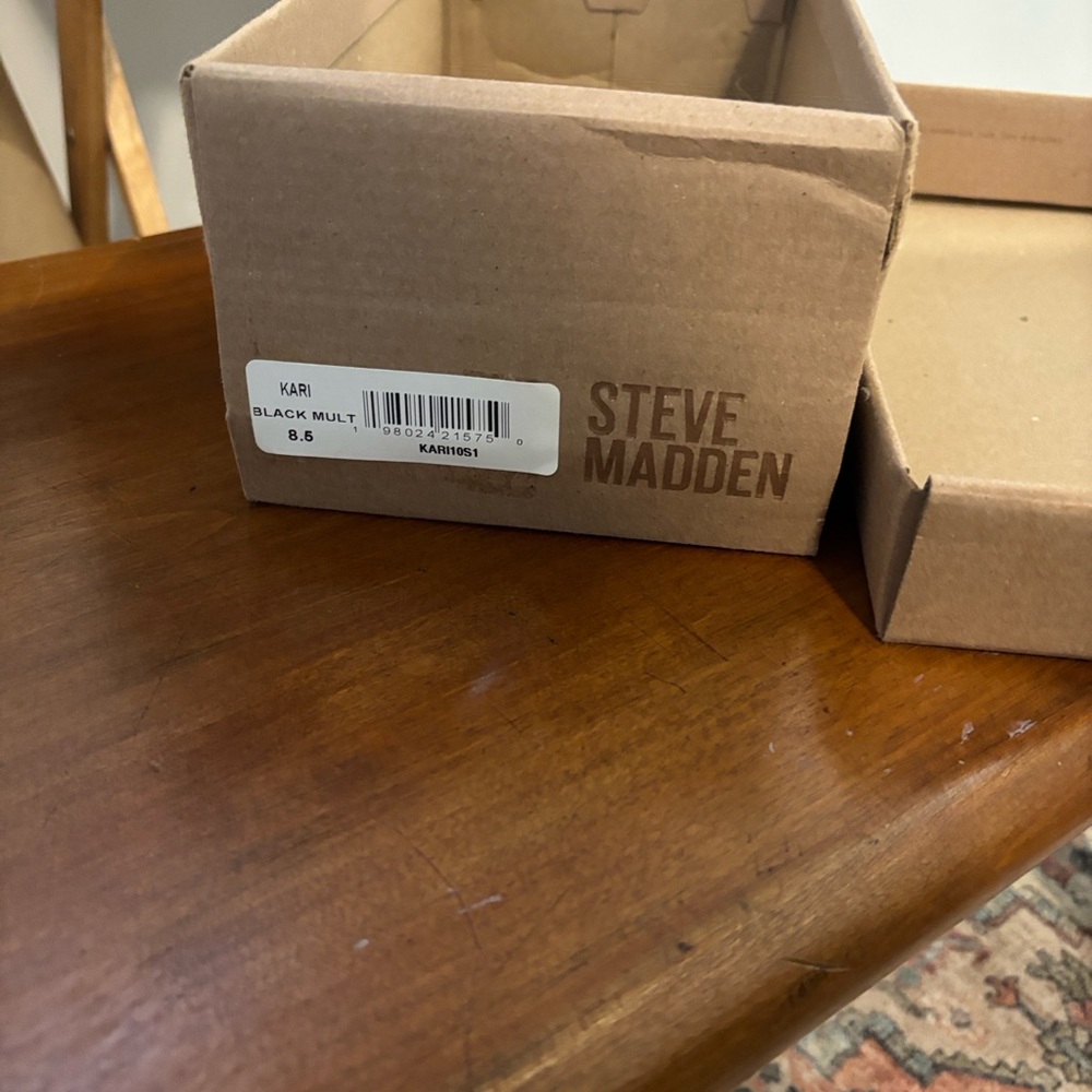 Steve Madden Black Rhinestone Kitten Heels - Picture 7 of 7